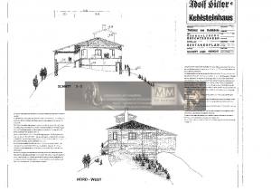 Baupläne Kehlsteinhaus (6 Pläne, blueprints)