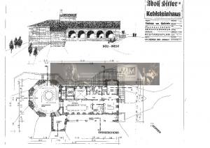 Blueprints of the Berghof, Kehlsteinhaus, Teehaus (three rare blueprints)