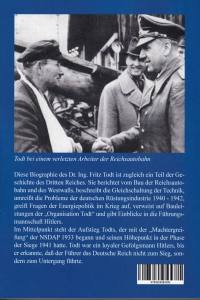 Fritz Todt (Buch) Baumeister des Dritten Reiches