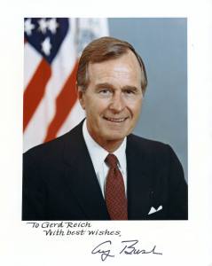 George Bush Senior original Autogramm - US Präsident 1989 bis 1993