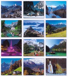 Postkartenkalender Berchtesgaden Königssee 2018