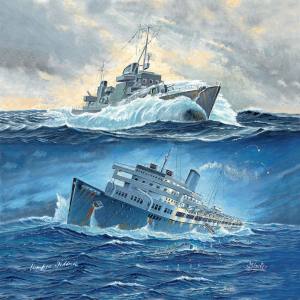 Torpedoboot T36 rettet Überlebende der MS 
