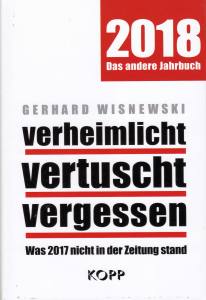 Wisnewski: verheimlicht - vertuscht - vergessen 2018 (Buch) NEU